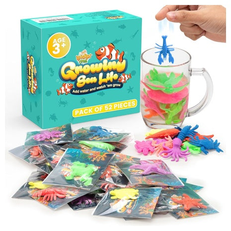 52-Pack Water Growing Sea Creature Toys