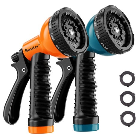 2-Pack Heavy Duty10 Watering Patterns Spray Nozzles