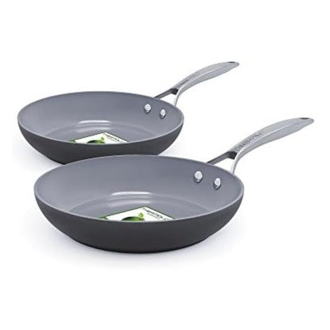 GreenPan Ceramic Nonstick 8" And 10" Frying Pan Skillet Set
