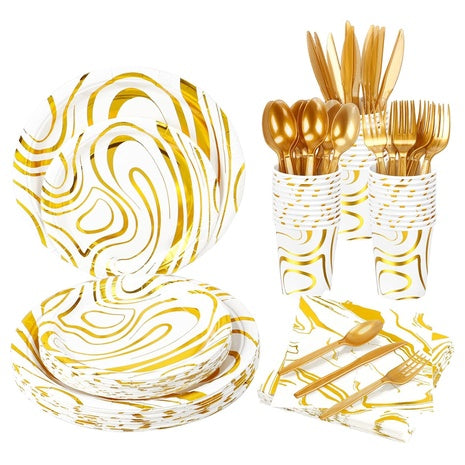 BOGO! 240-Piece or 336-Piece Disposable Dinnerware Sets