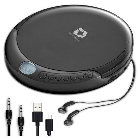 Portable CD Player with AUX & Earbuds