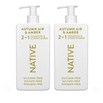 2 Native 2-in-1 Shampoo & Conditioner Bottles