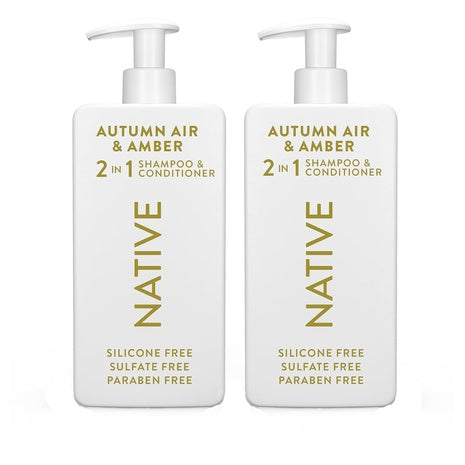 2 Native 2-in-1 Shampoo & Conditioner Bottles