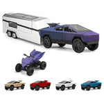 Cybertruck Pickup Truck, Camper & Cyberquad Toy with Sounds and Lights