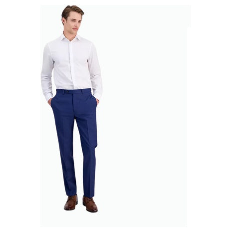Men's Slim-Fit Wool-Blend Stretch Suit Pants