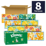 8 Boxes Of Kleenex Lotion Facial Tissues with Coconut Oil