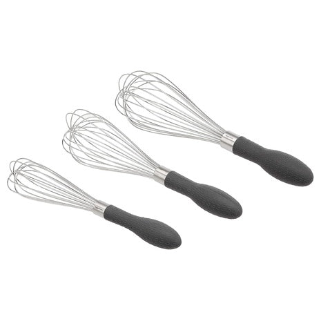 Amazon Basics Stainless Steel Wire Whisk Set
