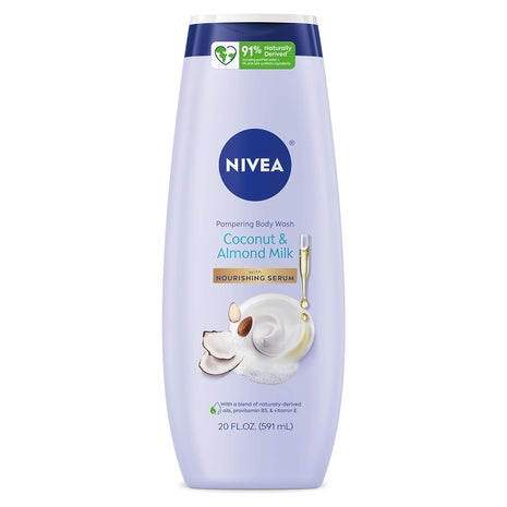 Nivea Pampering Coconut & Almond Milk Body Wash (20 oz)