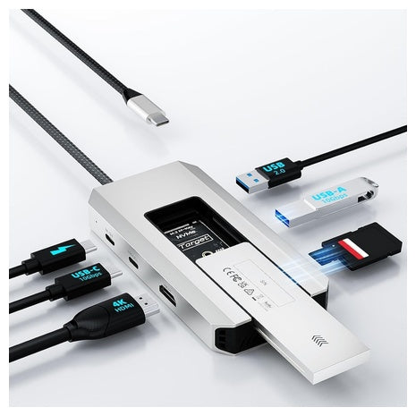 Wavlink 8-in-1 10Gbs USB-C Hub W/ M.2 NVMe/SATA SSD Enclosure