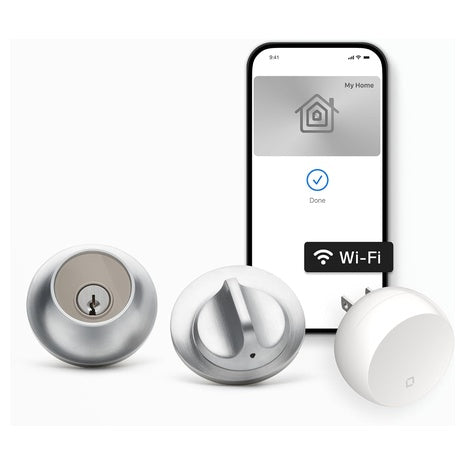 Level Lock+ Wi-Fi Smart Deadbolt Lock (Satin Chrome, Previous Model)