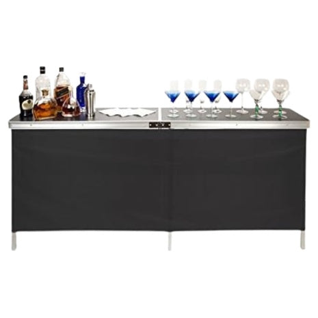 Trademark Innovations Portable Bar Table With Skirt