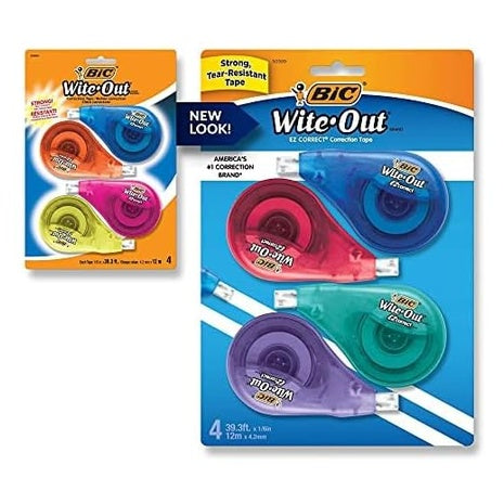 4-Pack BIC Wite-Out Correction Tape