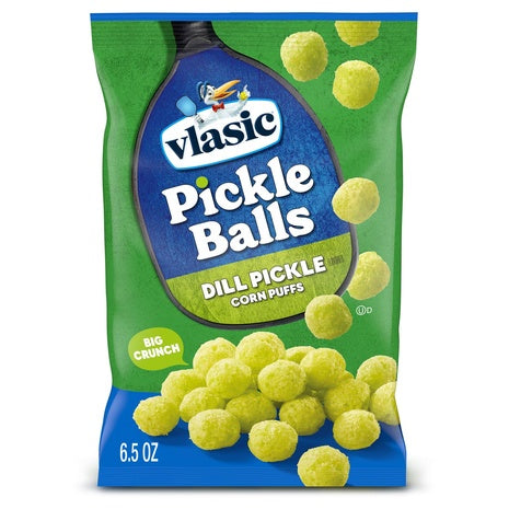 Vlasic Pickle Balls Dill Pickle Corn Puffs (OU-D, 6.5 oz)