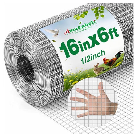 16 In X 6 Ft Double Galvanized 19 Gauge Hardware Cloth Wire Fencing