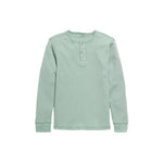 Boys' Long-Sleeve Henley Waffle-Knit T-Shirt (3 Colors)