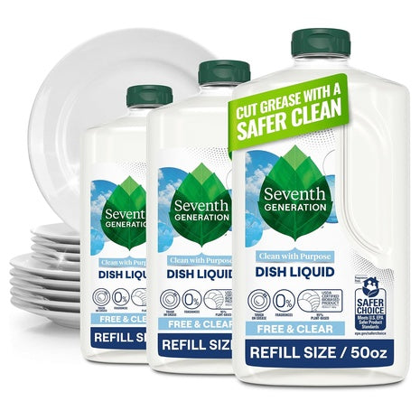 3 Bottles Seventh Generation Dish Soap Refills (50oz)