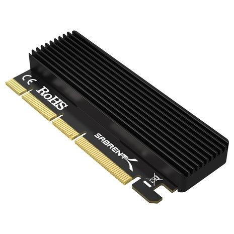 SABRENT M.2 NVMe SSD To PCIe X16/X8/X4 Adapter Card W/ Heat Sink