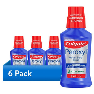 6 Bottles Colgate Peroxyl Mouth Sore Rinse (8.4oz)