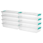 8-Pack 4-Qt Stackable Storage Bins