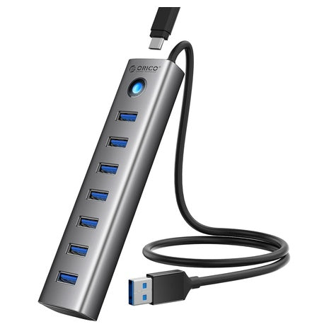 ORICO Aluminum 7-Port USB Hub With Cable
