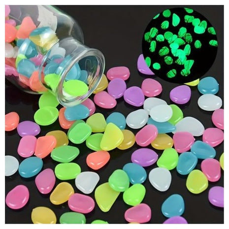 200-Piece Glow In The Dark Garden Pebbles