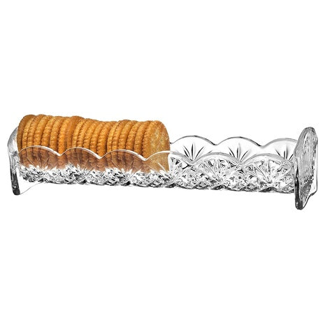 Godinger Dublin Cracker Crystal Serving Tray