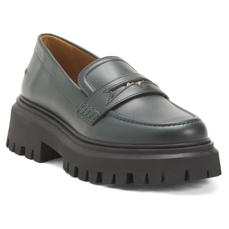 Maje Women's Leather Platform Loafers