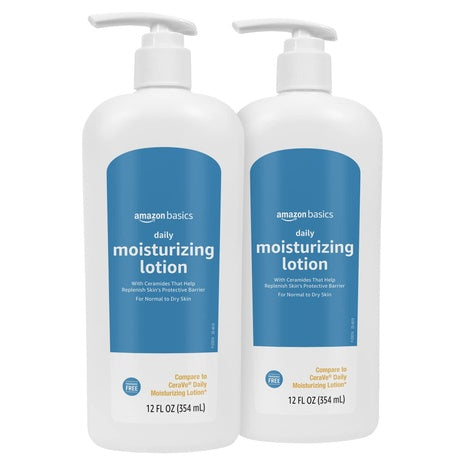 2-Pack 12oz Amazon Basics Daily Moisturizing Lotion