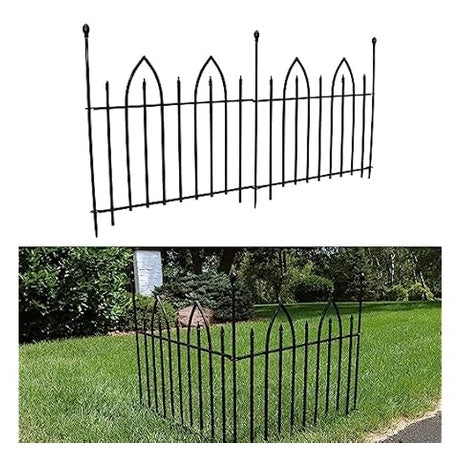 Set of 2 Decorative Garden Fence Panels