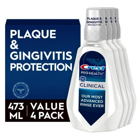 4 Crest Pro-Health Clinical Alcohol-Free Mouthwash