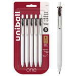 5-Pack Uniball one Retractable Gel Pens