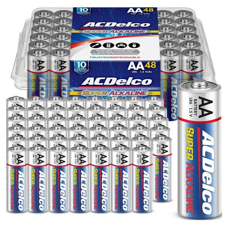 48 ACDelco AA Super Alkaline Batteries