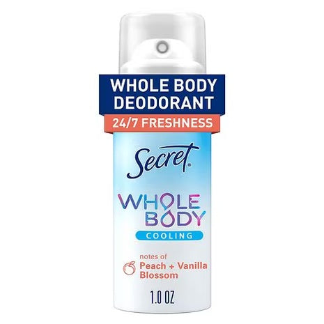 2 Secret Whole Body Cooling Deodorant Sprays
