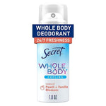 2 Secret Whole Body Cooling Deodorant Sprays