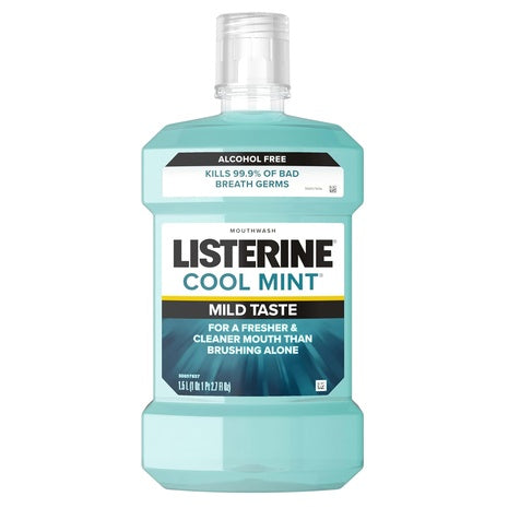 Listerine Cool Mint Alcohol-Free Mouthwash (50.7oz)