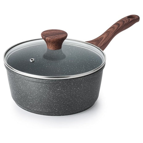 Sensarte 1.5 Quarts Small Nonstick Saucepan With Lid