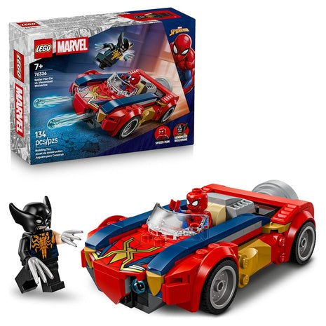 134-Piece LEGO Marvel Spider-Man Car Vs. Venomized Wolverine