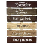 13"L X 17.5"W Rustic Wood Pallet Farmhouse Motivational Wall Sign