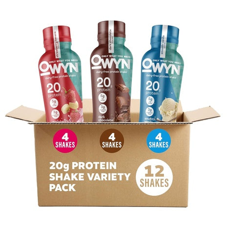 12-Pack OWYN 20g Protein Shakes Variety Pack (OU-DE)