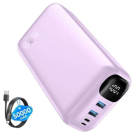 50000mAh 22.5W Portable Charger with USB-C Cable