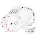 24-Piece Corelle Hello Kitty Very Delicious Dinnerware Set