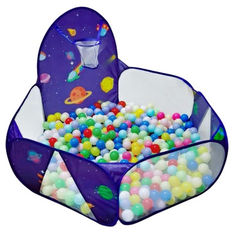4ft Pop Up Children Ball Pit With Basketball Hoop