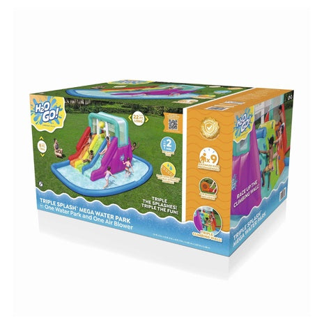 H2OGO! Triple Splash 8'9" Inflatable Water Park