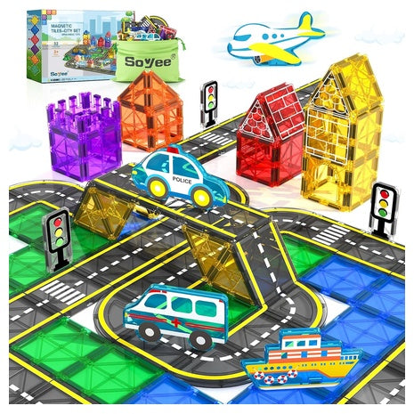 Magnetic Tiles City Road Set