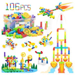 106-Piece Tube Pipe STEM Building Toy