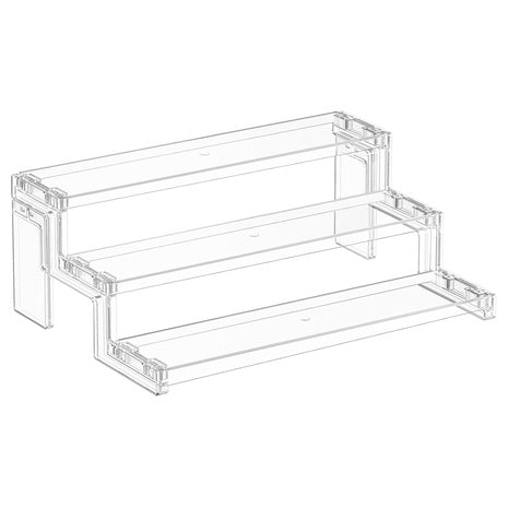 3-Tier Plastic Display Stand Organizer