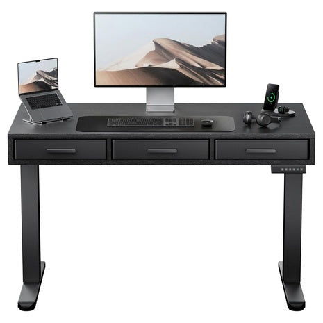 40" X 22" Huanuo Height Adjustable Electric Standing Desk W/ Drawers