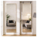 47" X 14" Dumos Full Length Door Mirror (Black Or Gold)