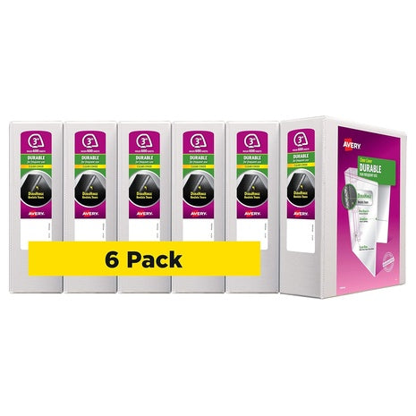 6-Pack Avery 3″ Durable View Binders