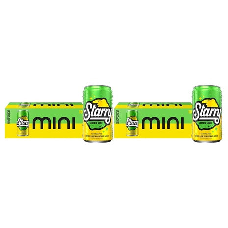20 Mini Cans Starry Lemon Lime Soda